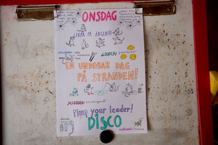 Illustrerat dagsschema